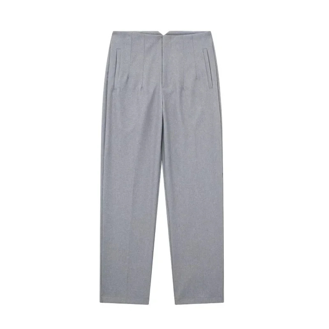 Isla - High-Waisted Tailored Trousers.