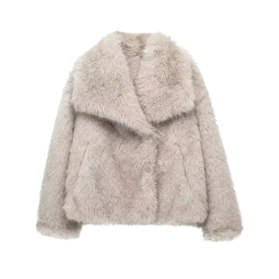 Sophie - Elegant Faux Fur Jacket – Chic, Warm & Timeless.