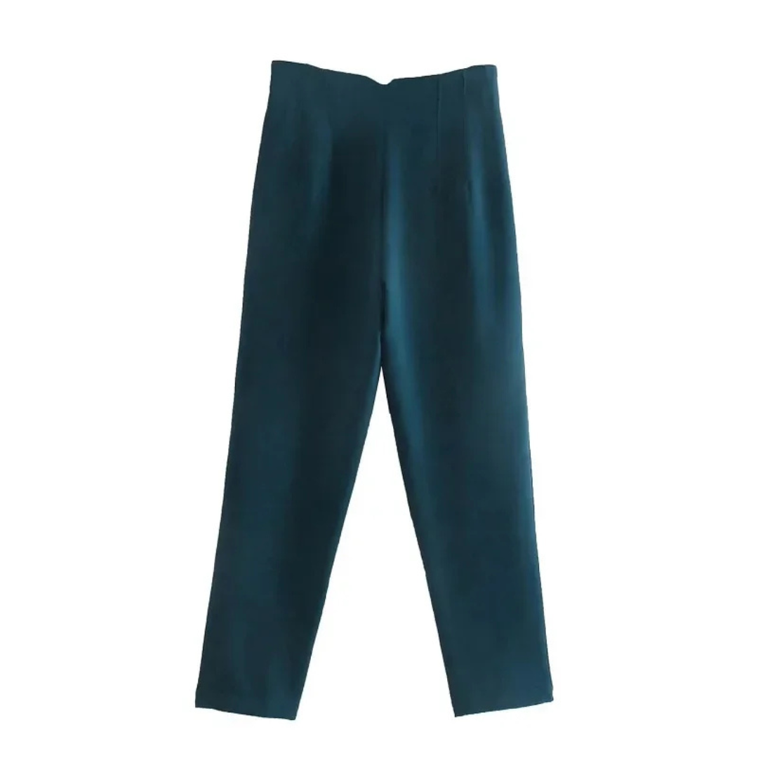 Isla - High-Waisted Tailored Trousers.