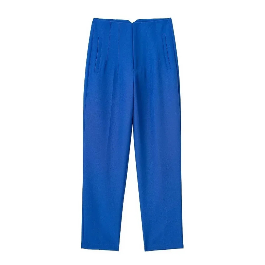 Isla - High-Waisted Tailored Trousers.