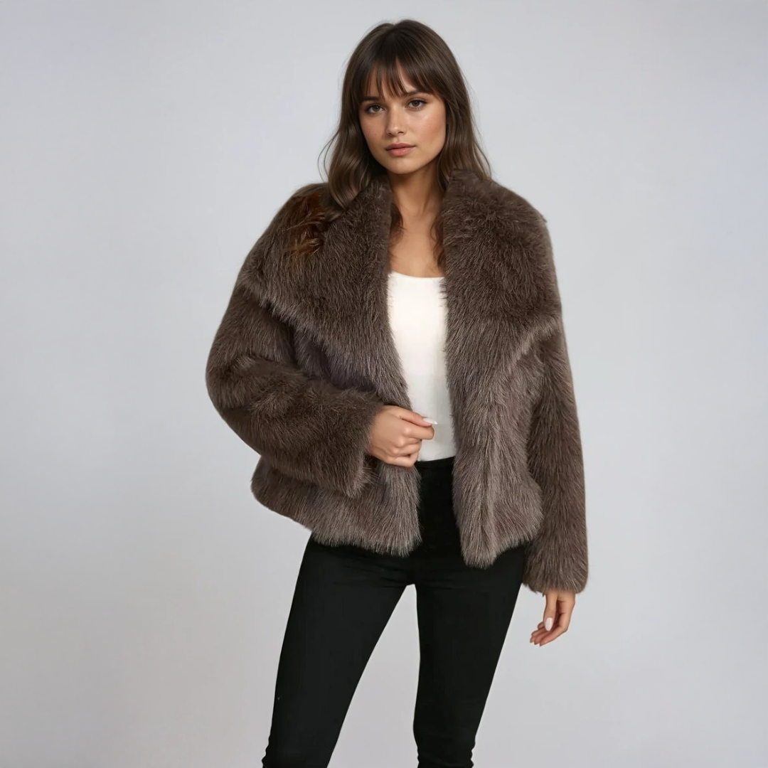 Sophie - Elegant Faux Fur Jacket – Chic, Warm & Timeless.