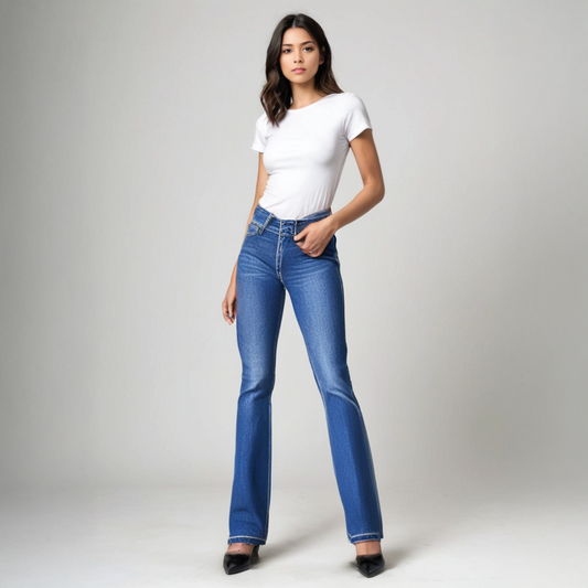 Grace - High-Flared Jeans.